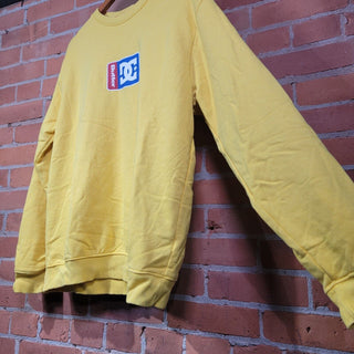 Vintage DC X Buttergoods Crewneck Swestshirt Adult Medium Yellow Skateboarding