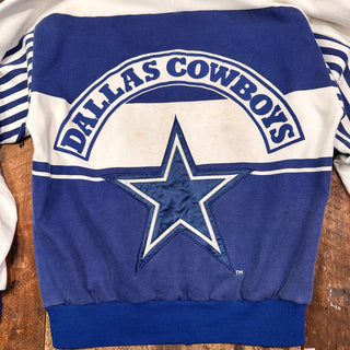 Vintage Dallas Cowboys Nike City Skyline Crewneck Sweatshirt Size Medium Blue White